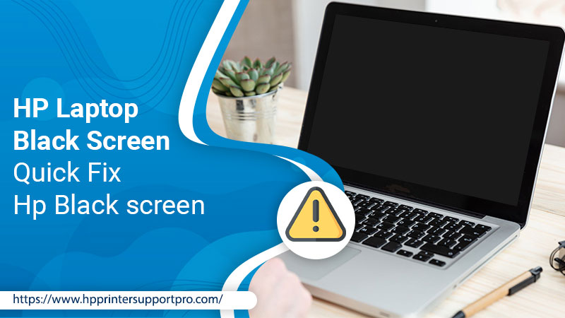 hp laptop black screen