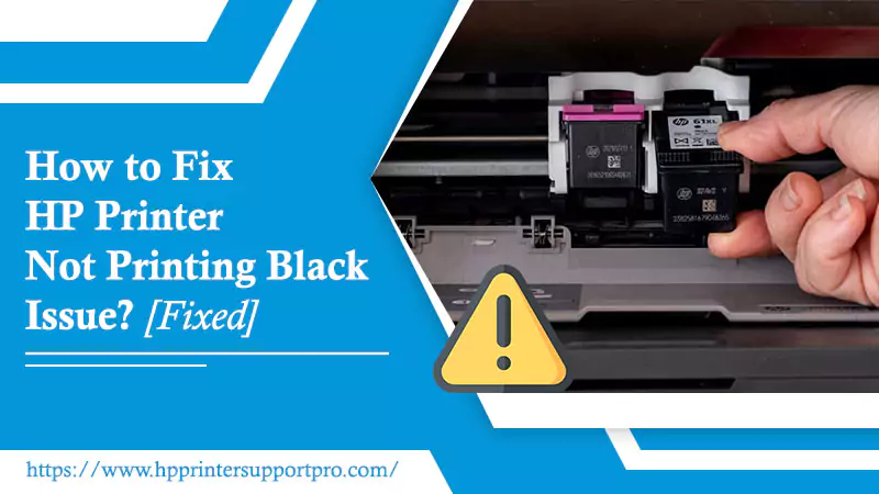 HP Printer Not Printing Black