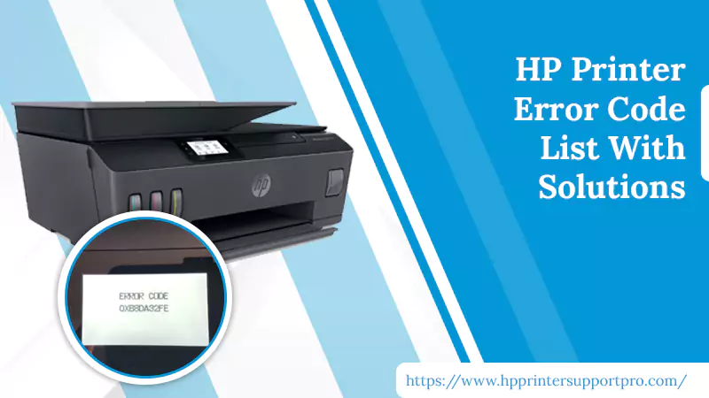 hp printer error code