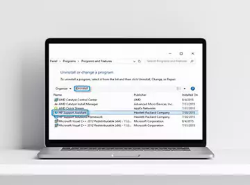 Uninstall HP Support Assistant